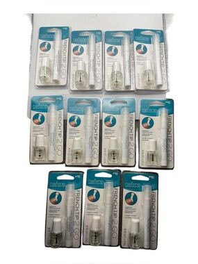 Nailene French Tip 2 Go White French Tip Pen & Top Coat Set – Lot of 11